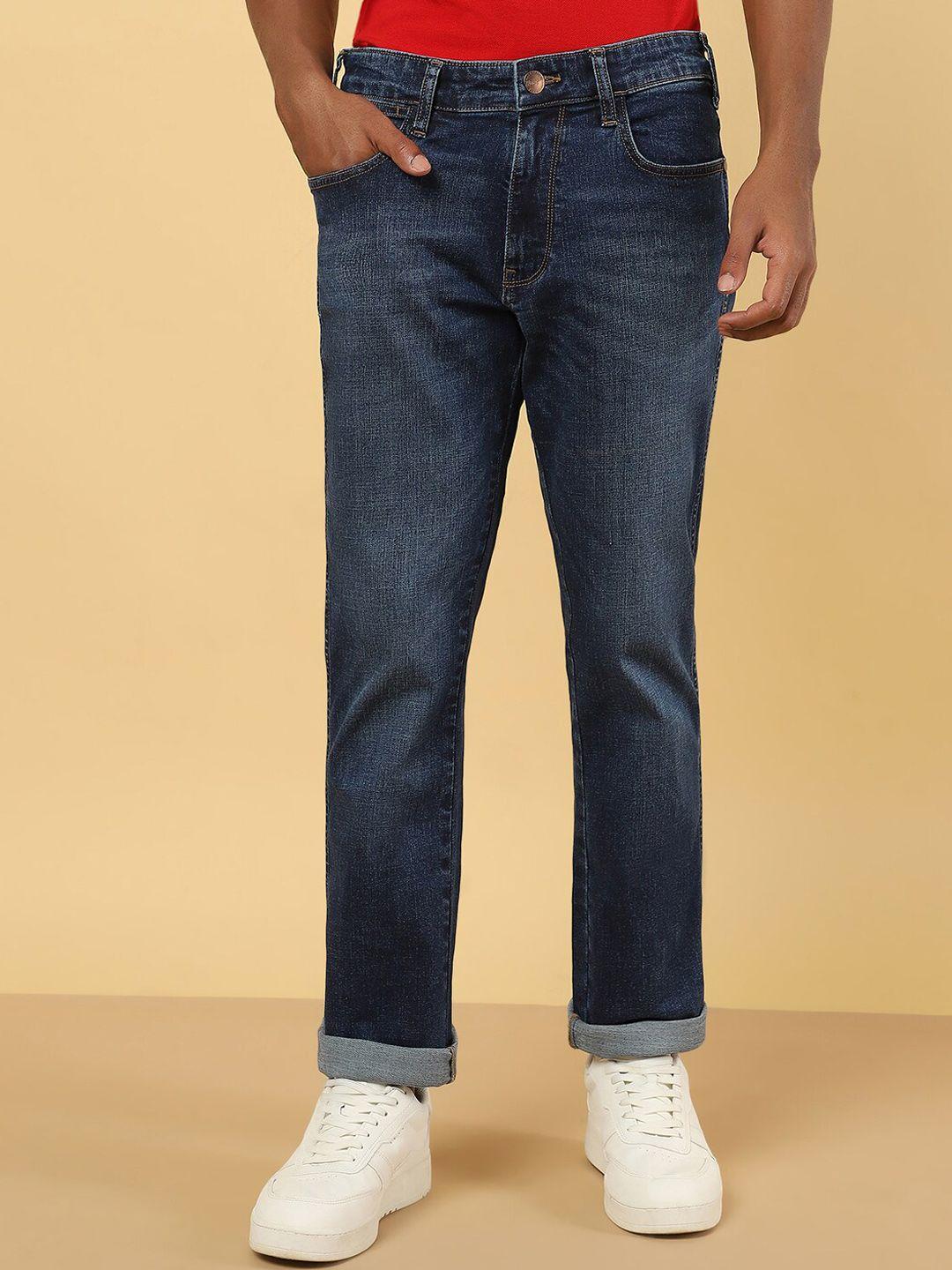 wrangler men millard straight fit light fade stretchable jeans