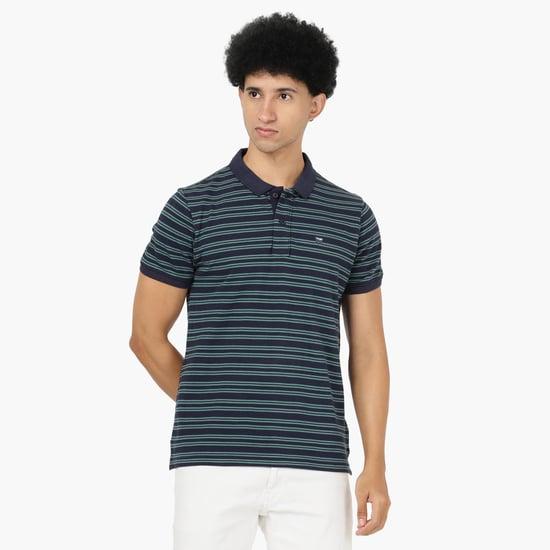 wrangler men striped polo t-shirt