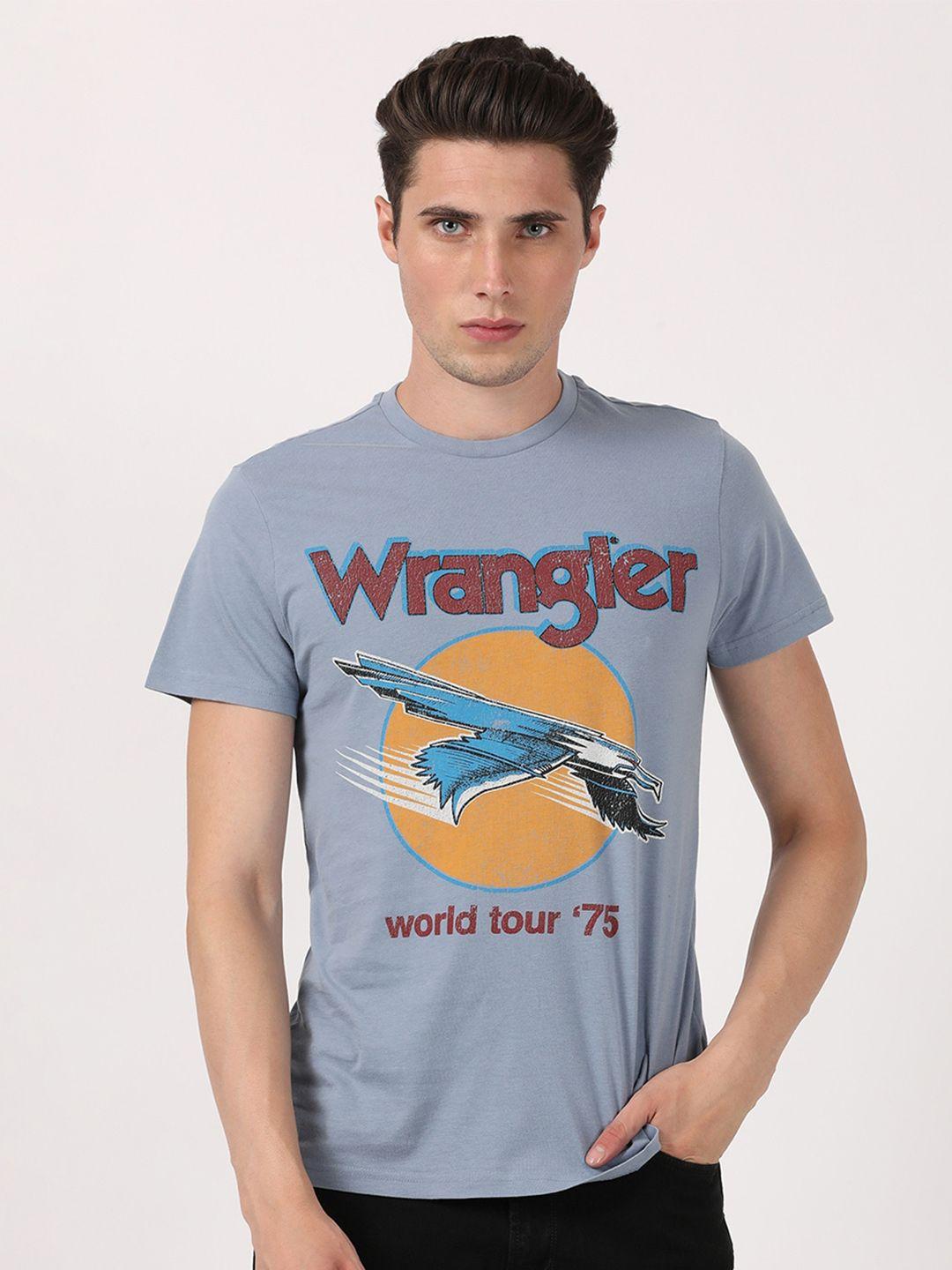 wrangler men typography printed t-shirt