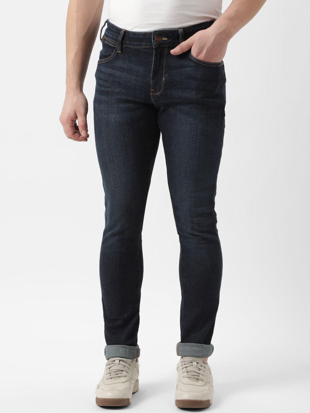 wrangler men vegas skinny fit low-rise light fade stretchable jeans