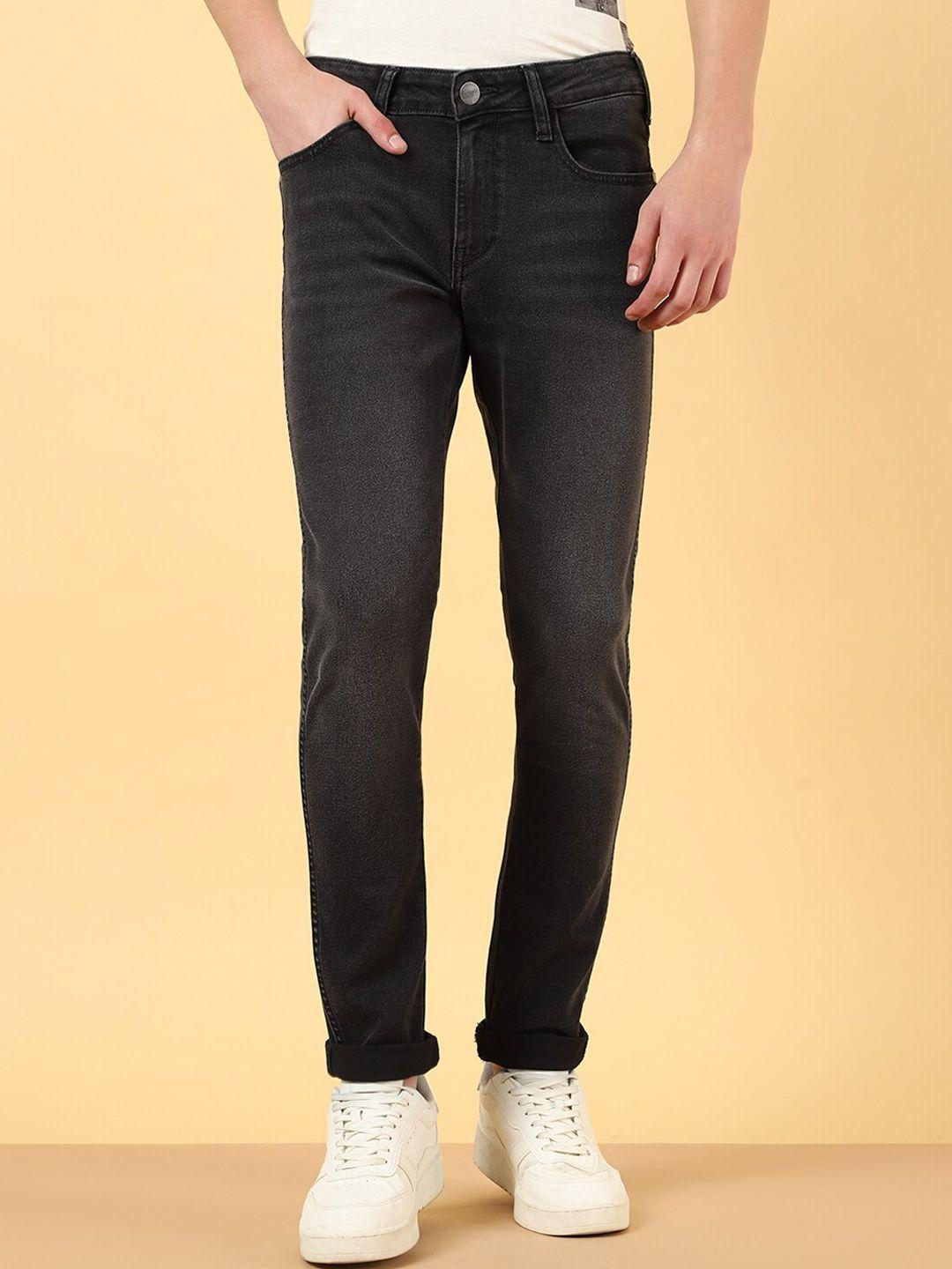 wrangler men vegas skinny fit low-rise low distress stretchable jeans