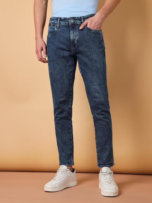 wrangler mid blue comfort fit jeans