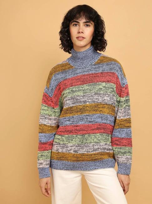 wrangler multicolor striped sweater