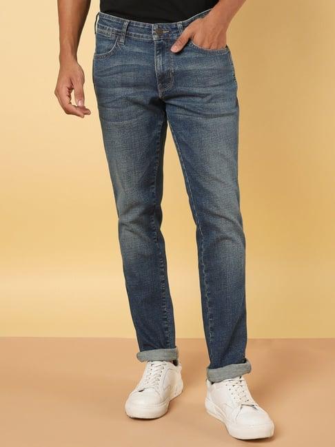 wrangler navy slim fit jeans