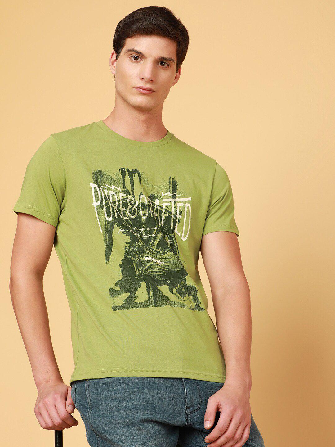 wrangler printed cotton t-shirt