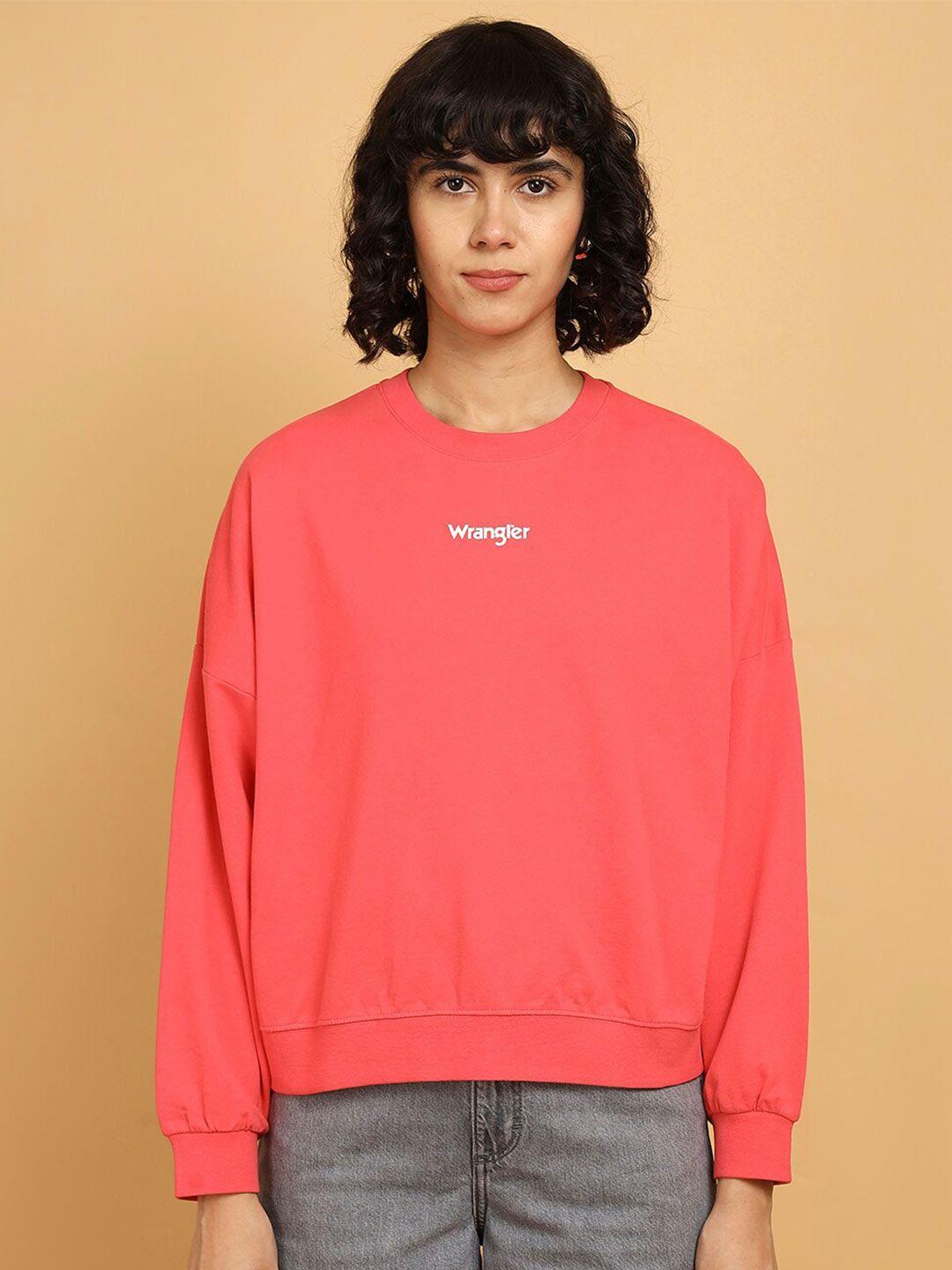 wrangler round neck cotton sweatshirt