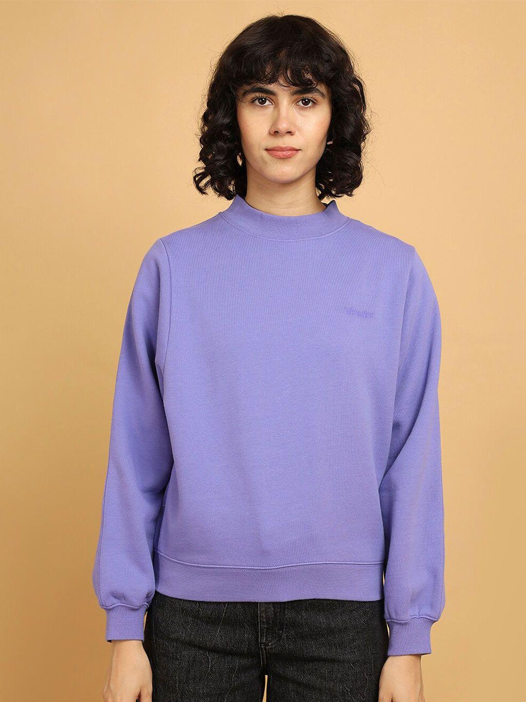 wrangler round neck relaxed fit sweatshirt