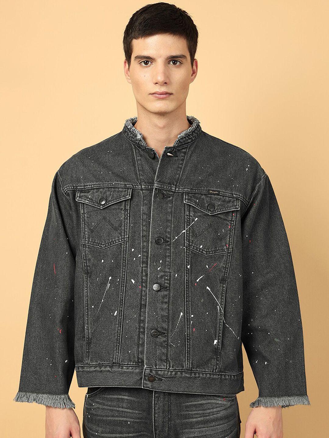 wrangler washed cotton denim jacket