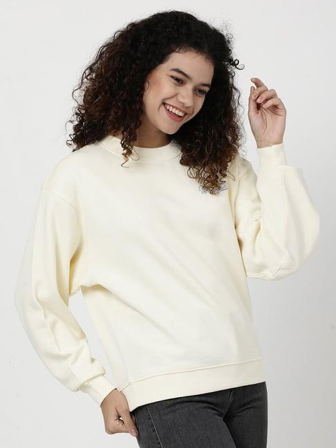 wrangler white cotton pullover