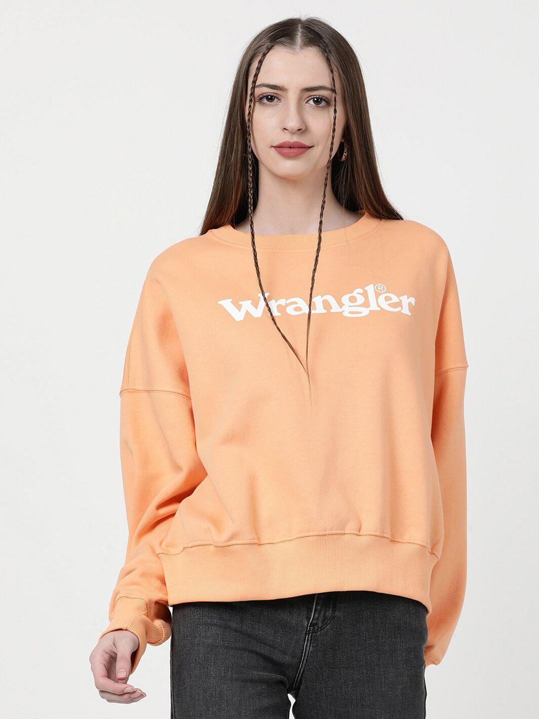 wrangler women logo printed sweatshirt