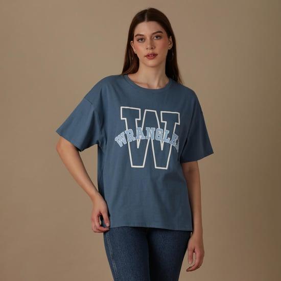 wrangler women printed oversized t-shirt