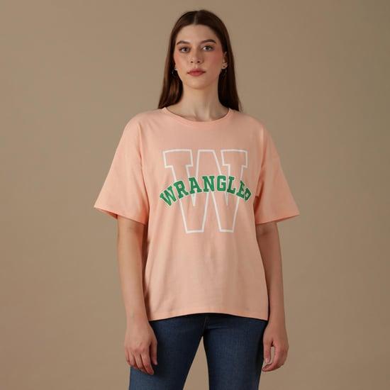 wrangler women printed oversized t-shirt