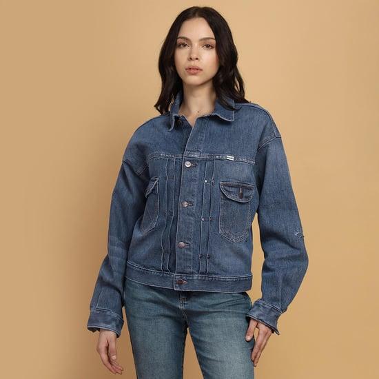 wrangler women relaxed fit denim jacket