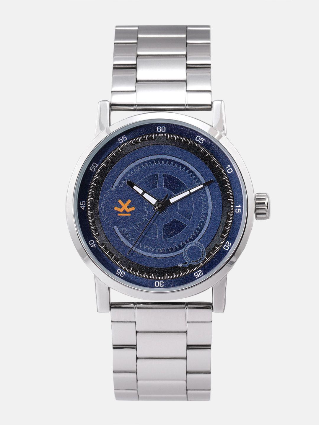 wrogn men blue analogue watch wrg00040b