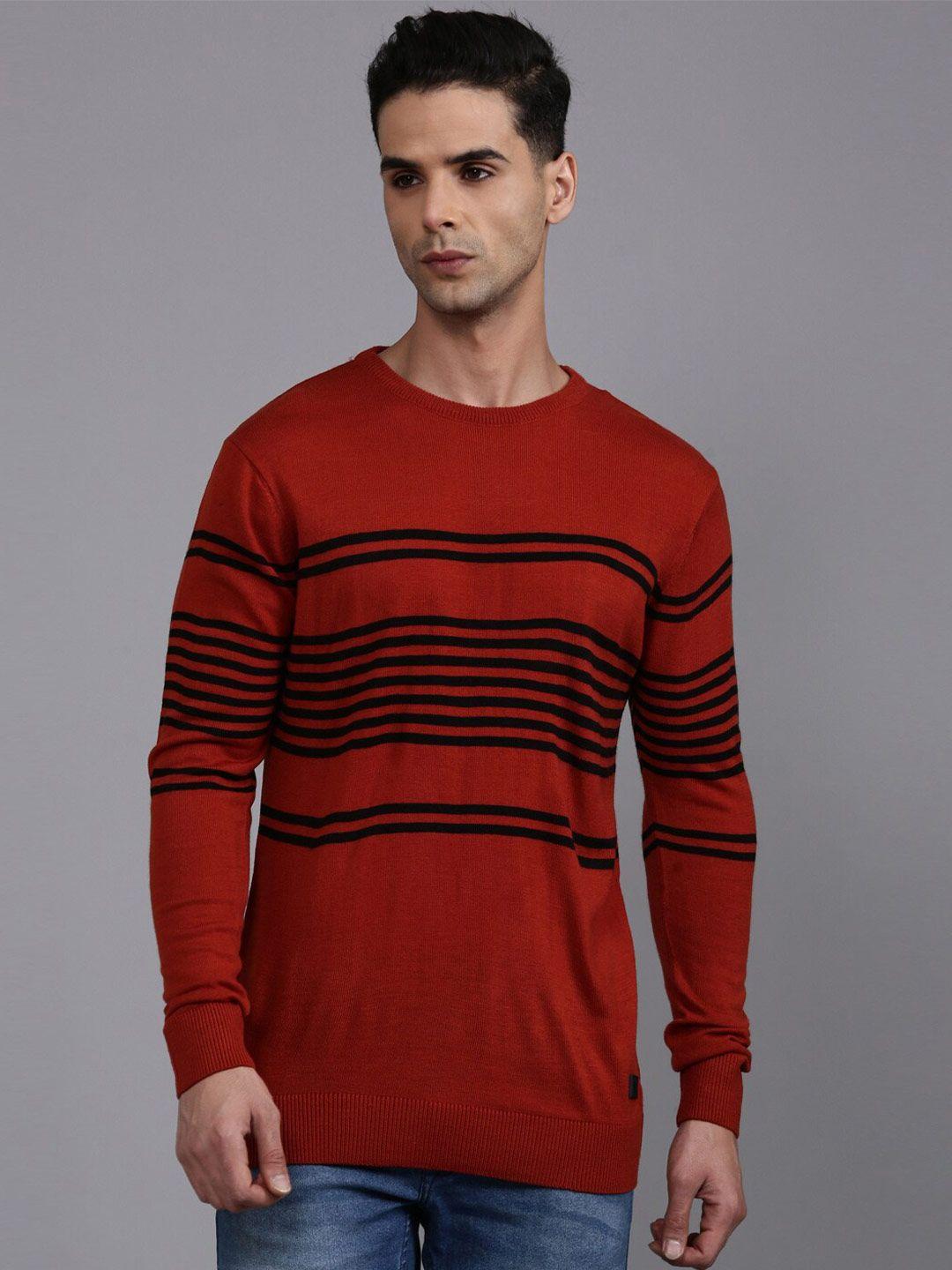wrogn striped acrylic pullover sweater
