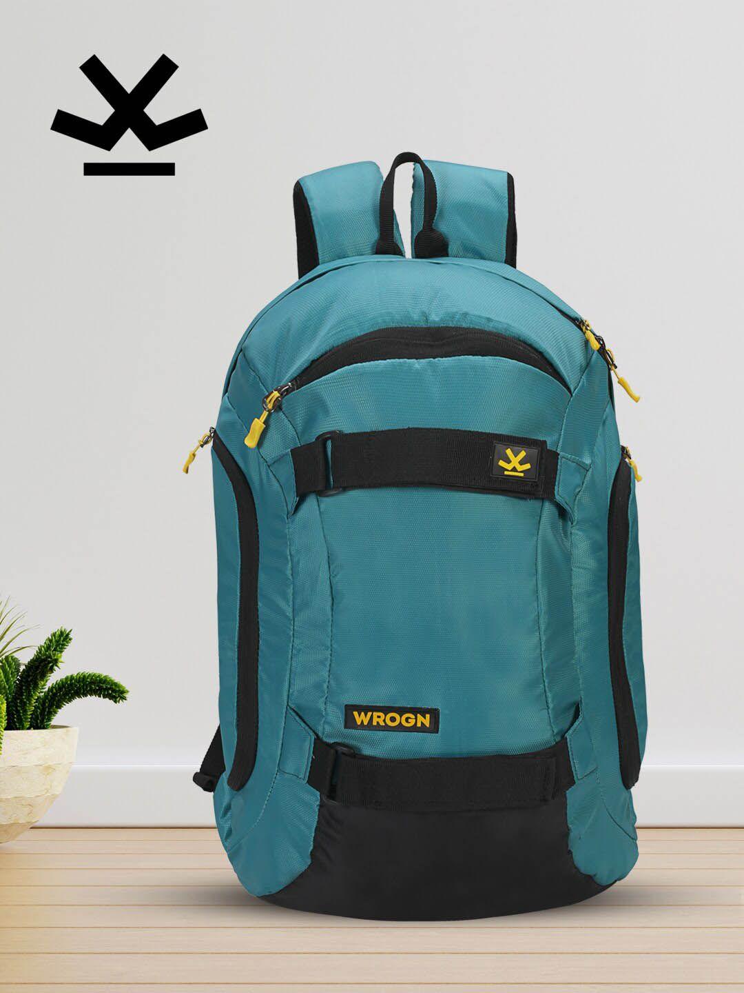 wrogn brand logo laptop backpack