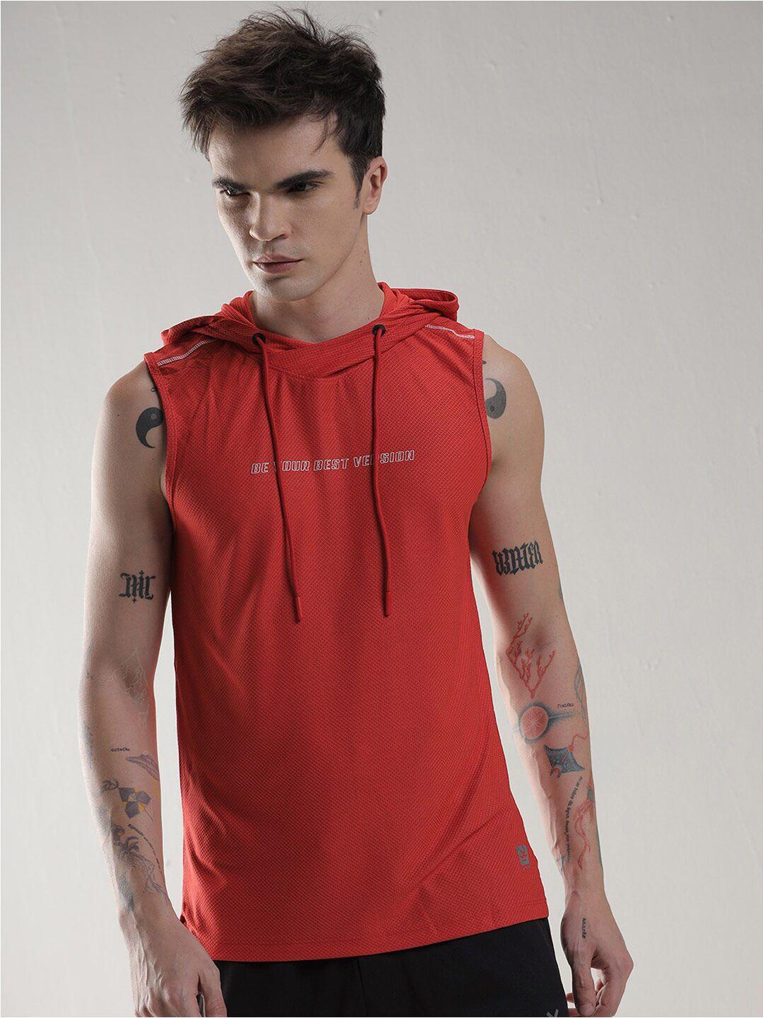 wrogn hooded slim fit t-shirt