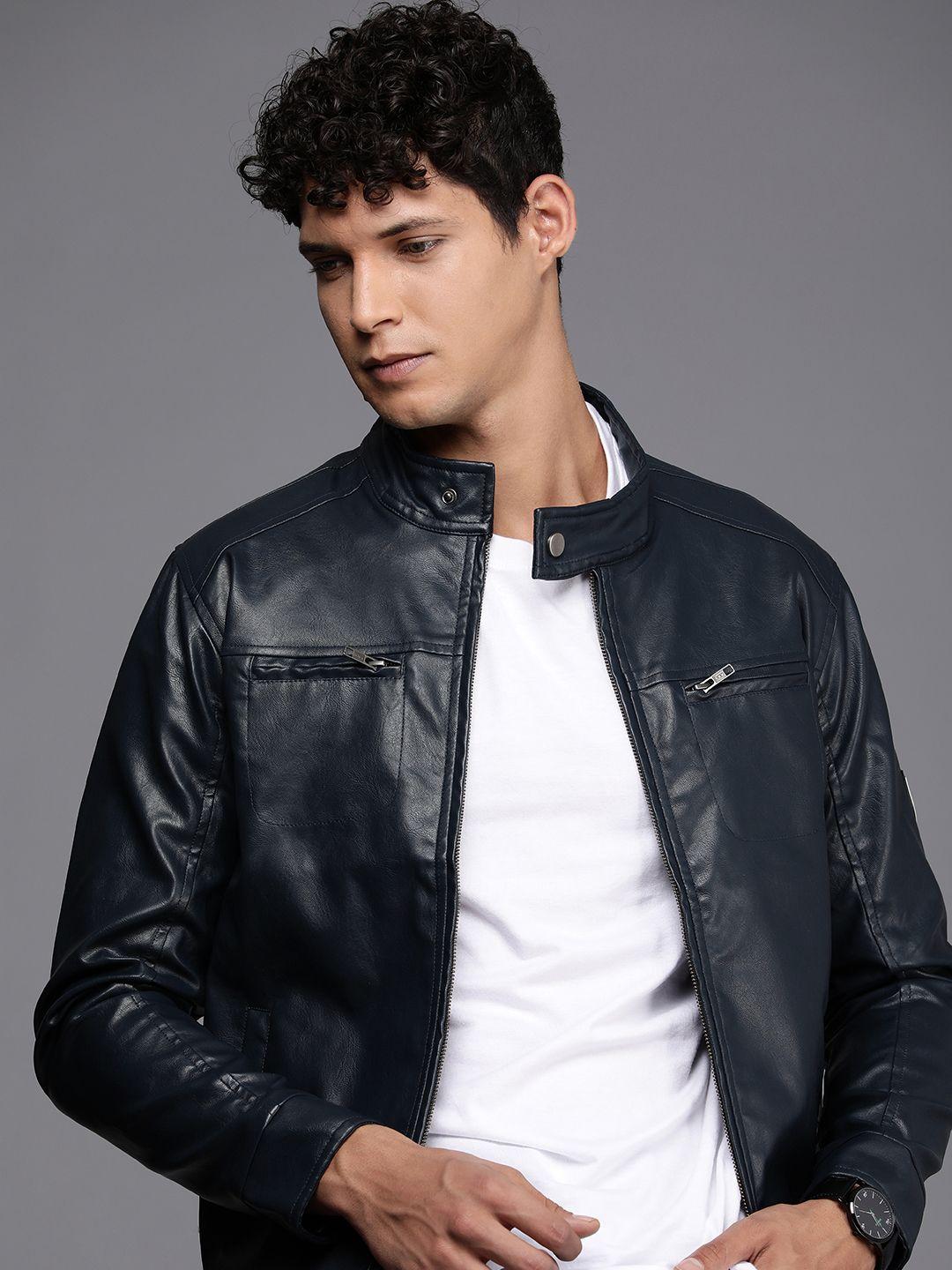 wrogn leather jacket