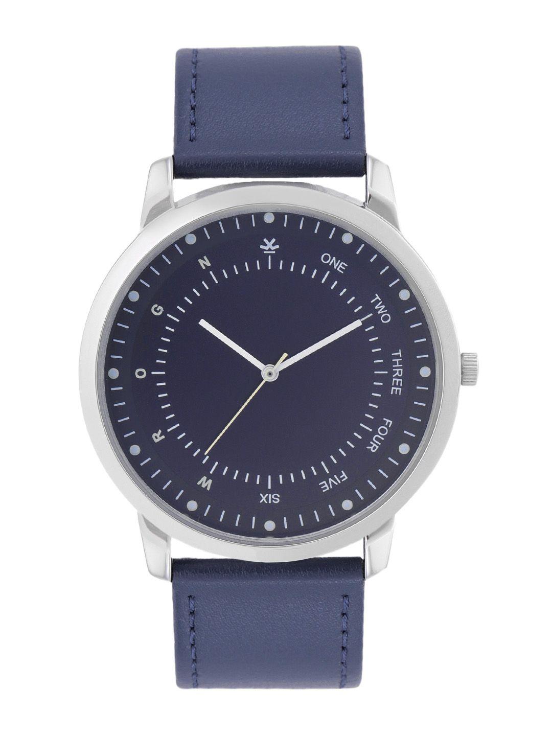 wrogn men blue analogue watch wrg00103c