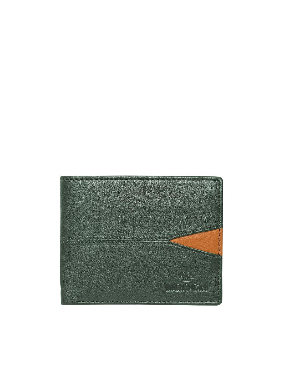 wrogn men leather two fold wallet