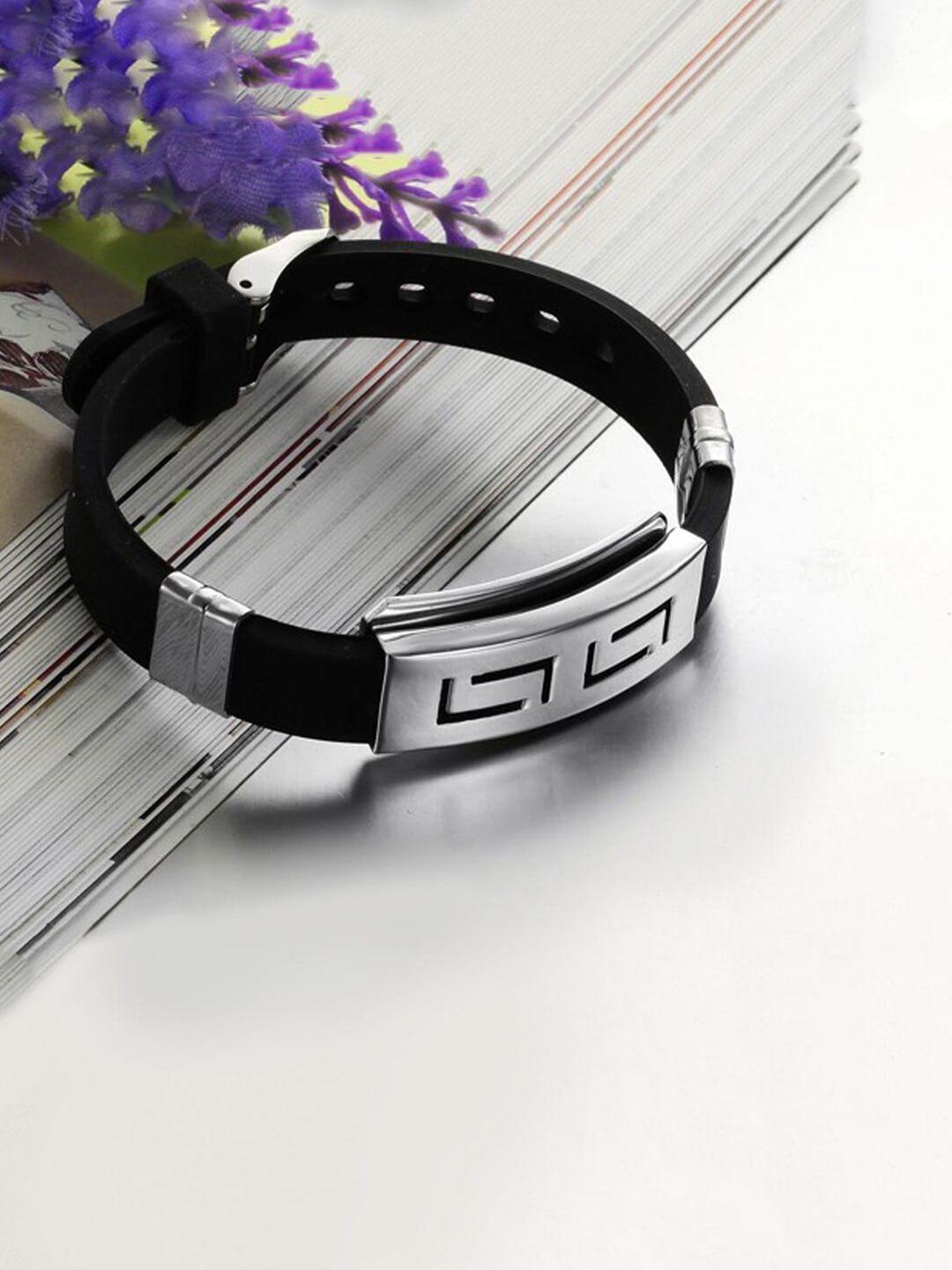 wrogn men leather wraparound bracelet