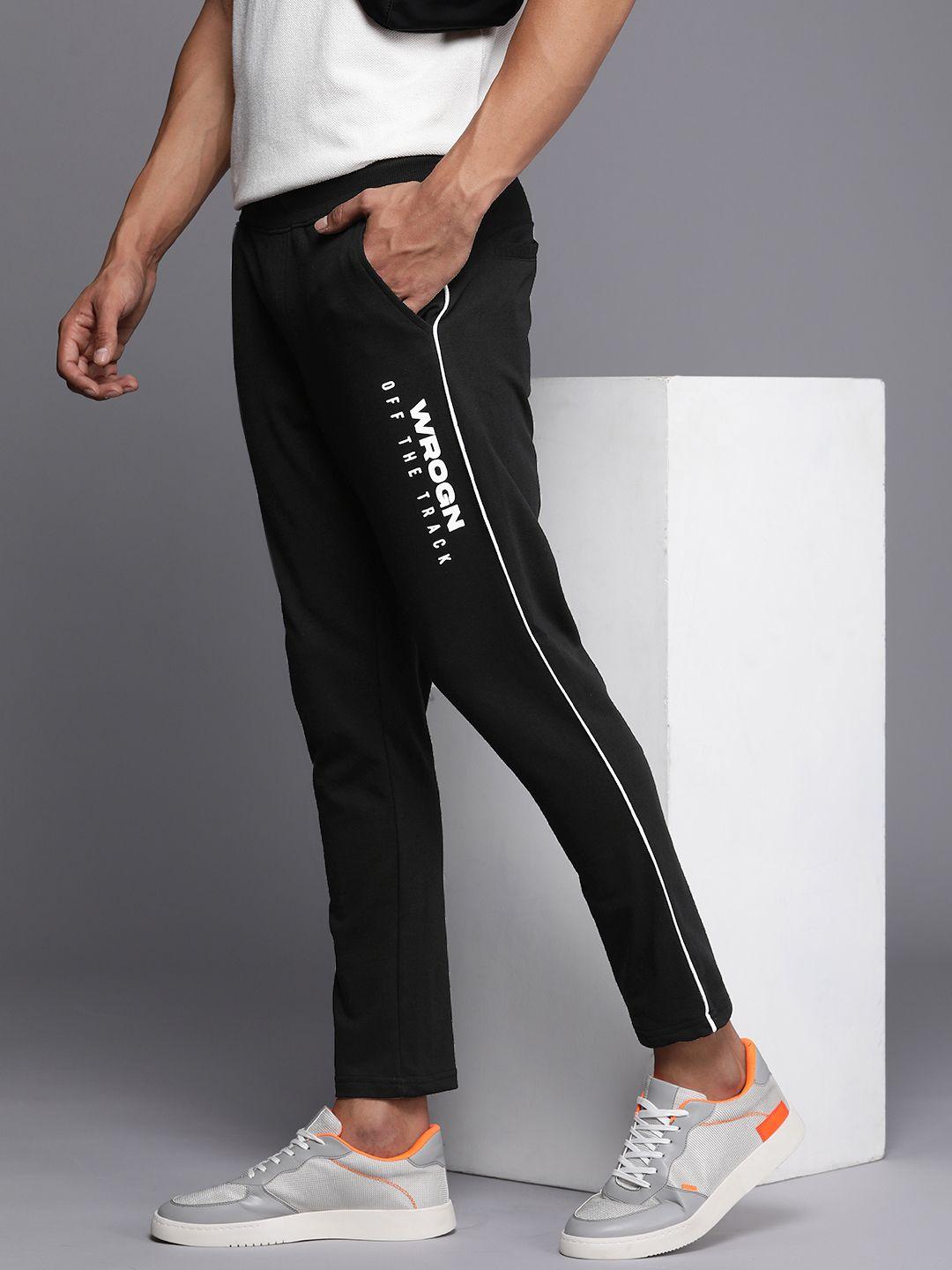 wrogn men mid-rise track pants