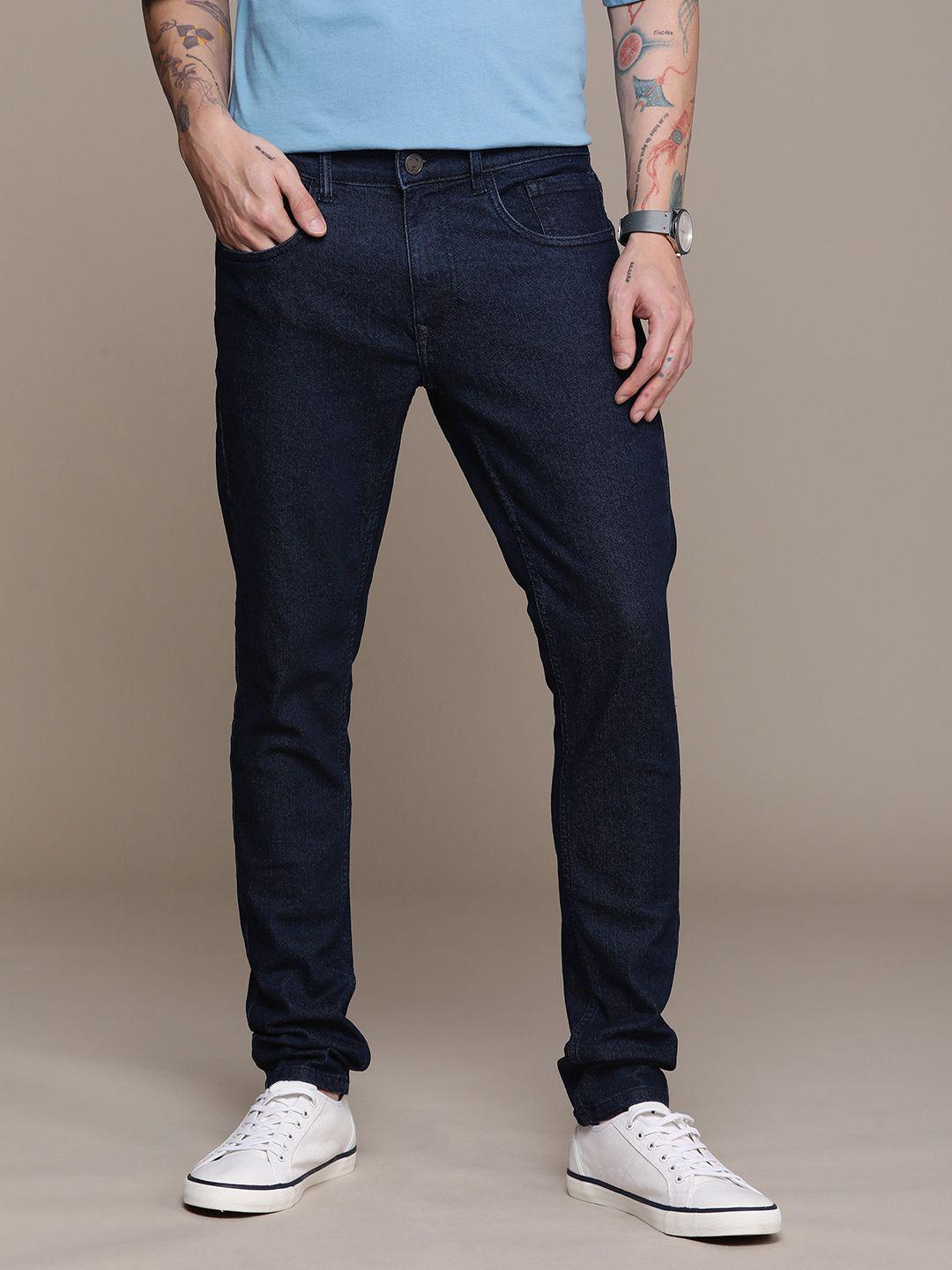 wrogn men skinny fit stretchable jeans