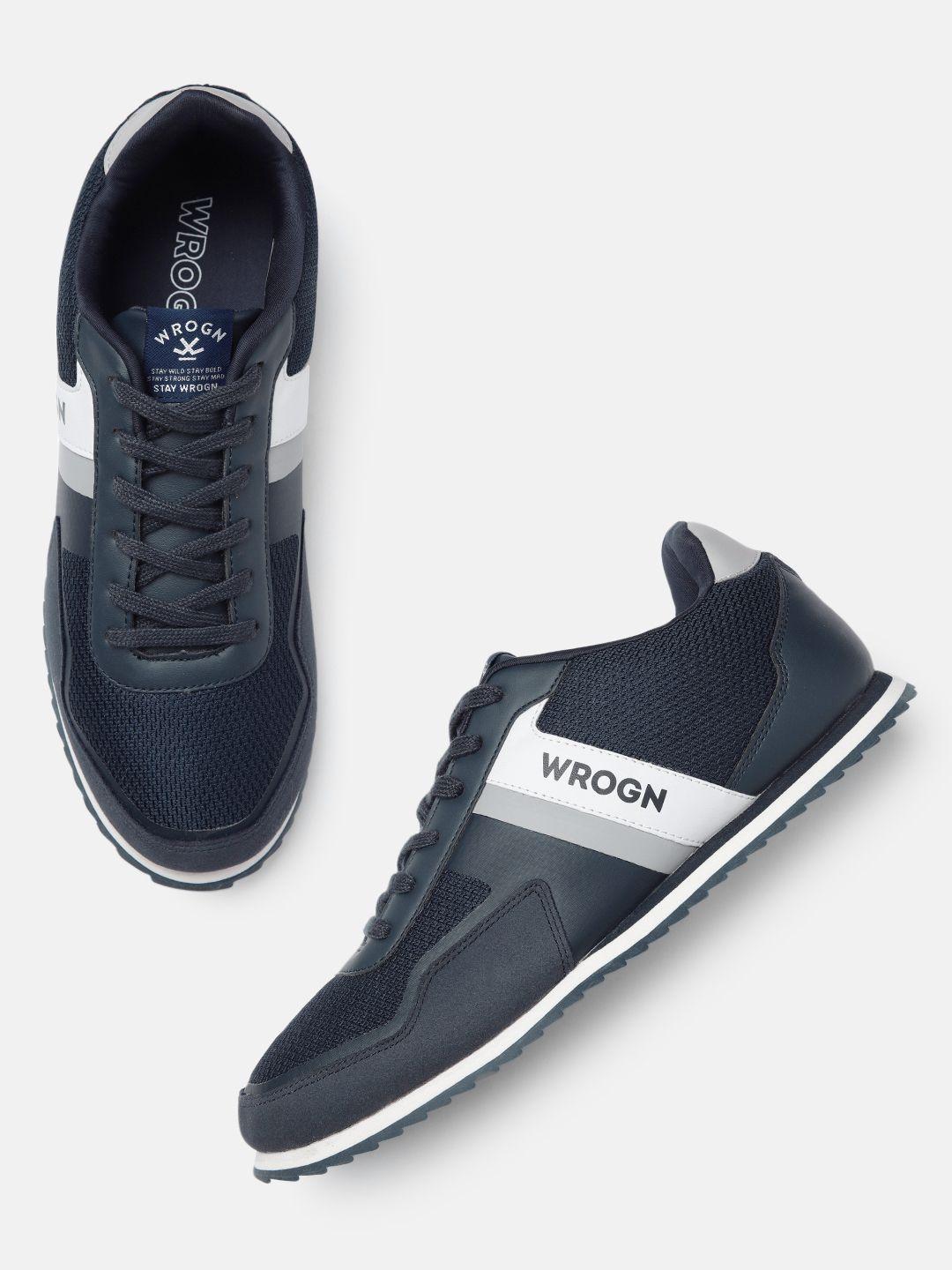 wrogn men solid sneakers