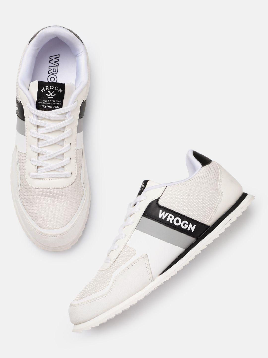 wrogn men solid sneakers