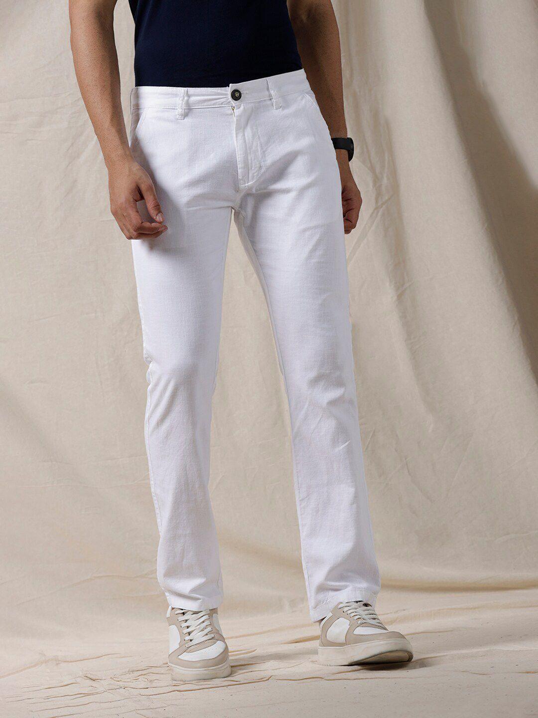 wrogn men straight fit regular trouser