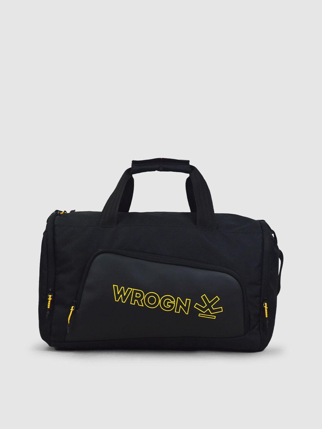 wrogn printed duffel bag