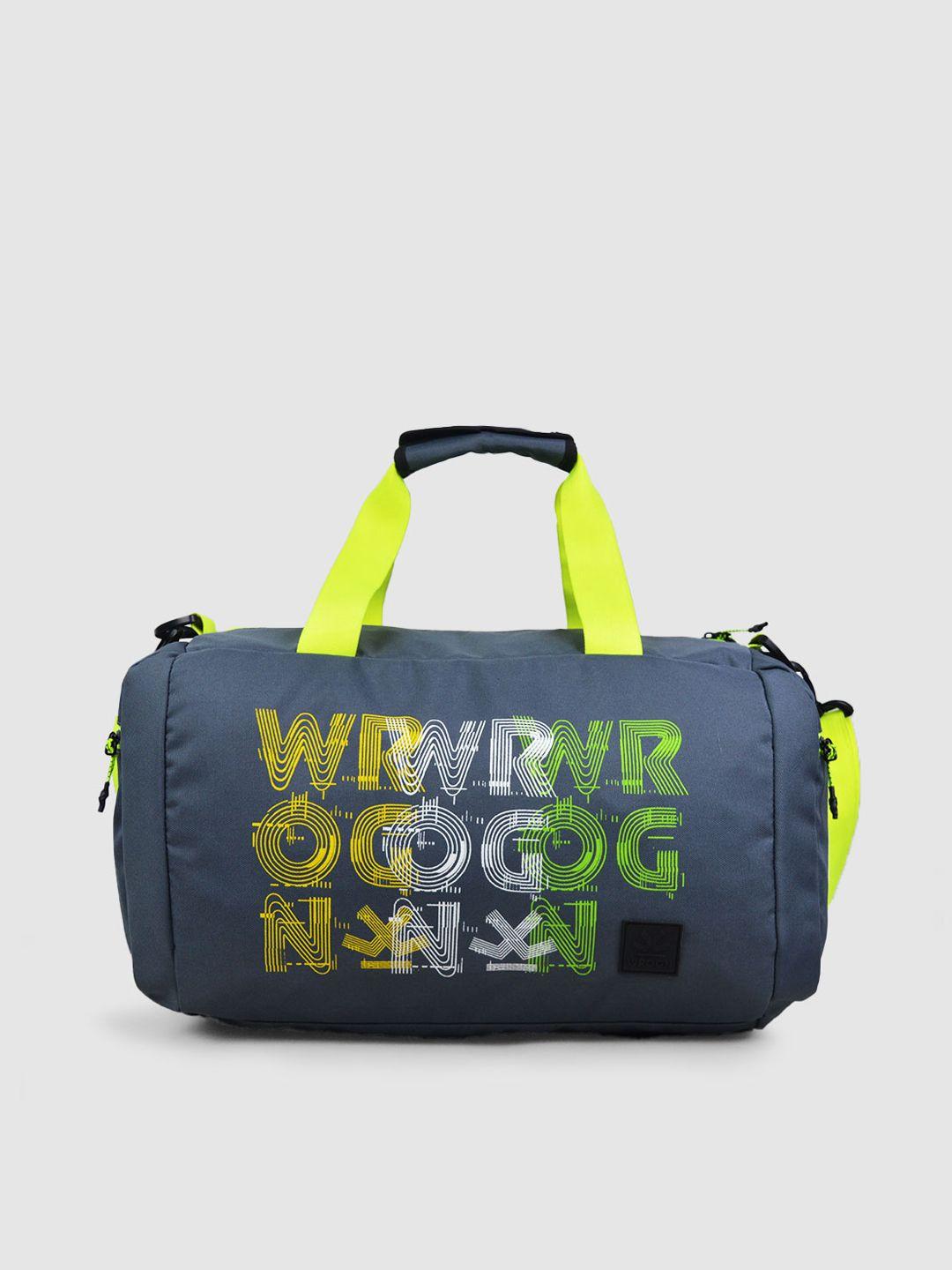 wrogn printed duffel bag