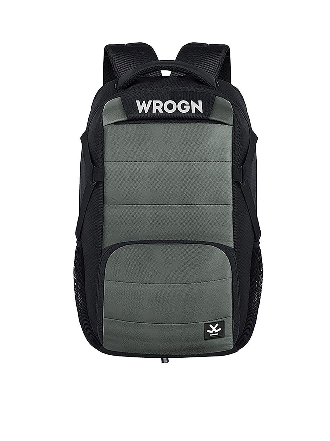 wrogn printed reflective strip large backpack with rain cover