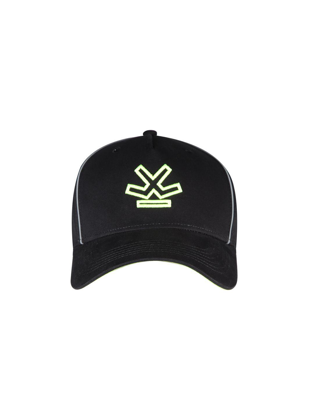 wrogn unisex black embroidered baseball cap