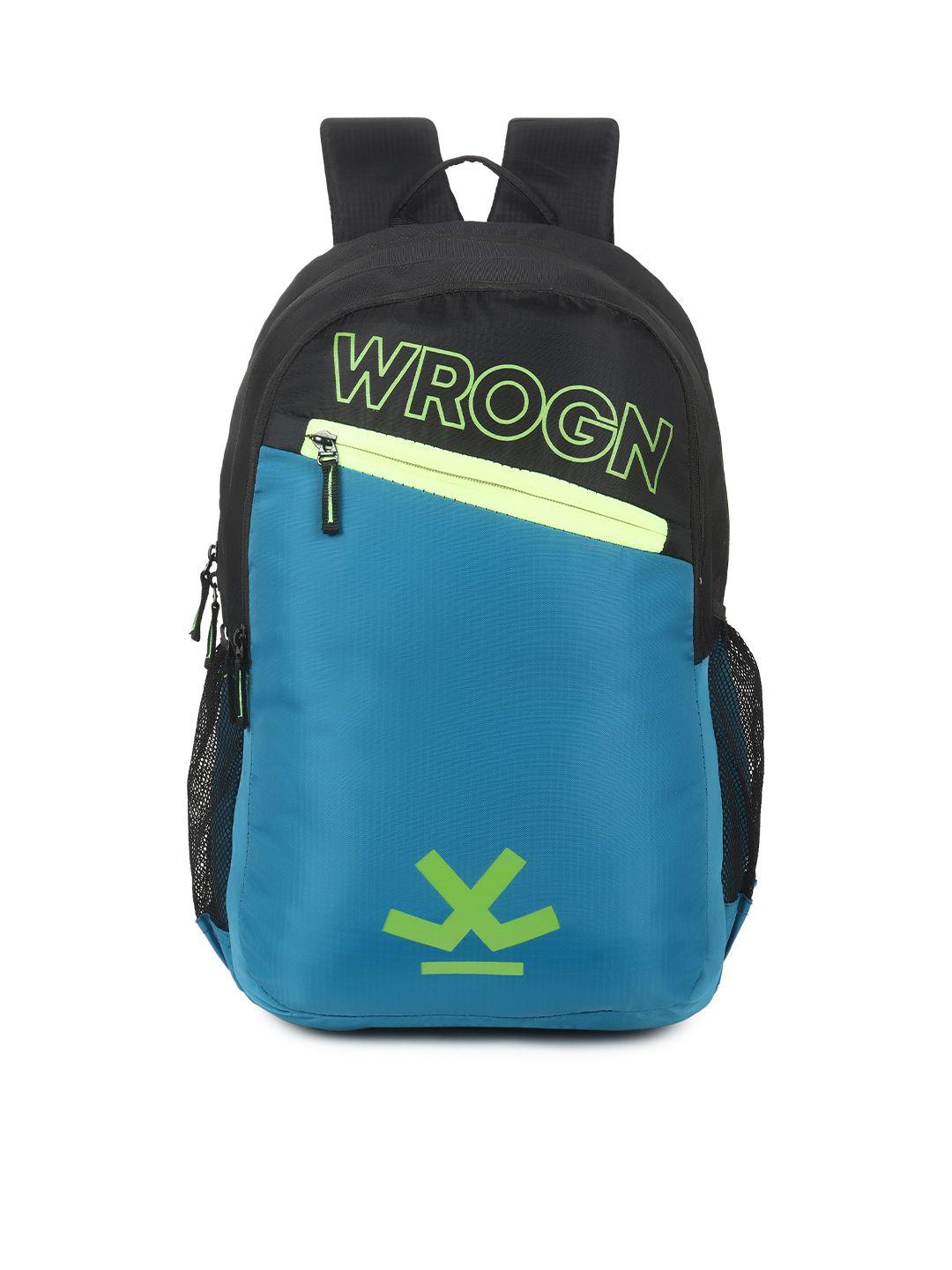 wrogn unisex brand logo backpack with shoe pocket