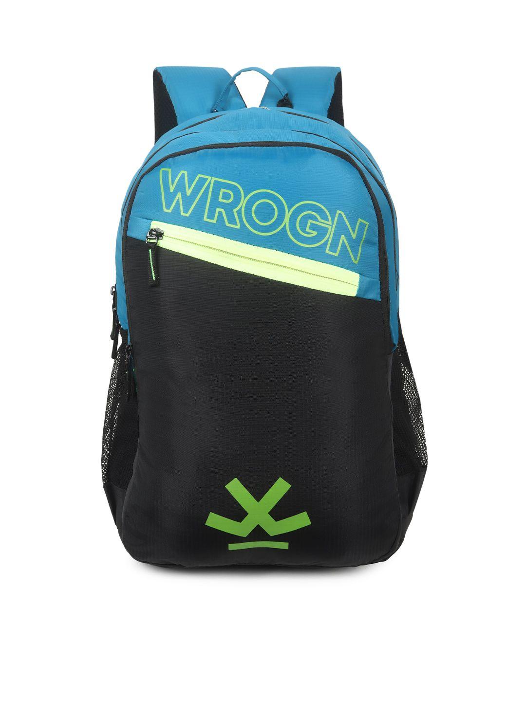 wrogn unisex brand logo backpack with shoe pocket