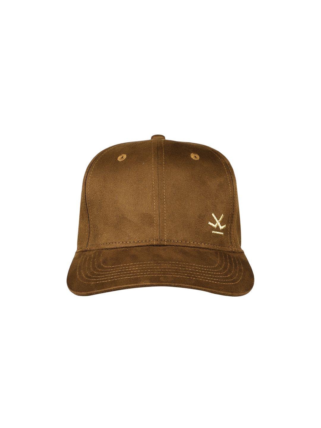 wrogn unisex brown solid baseball cap