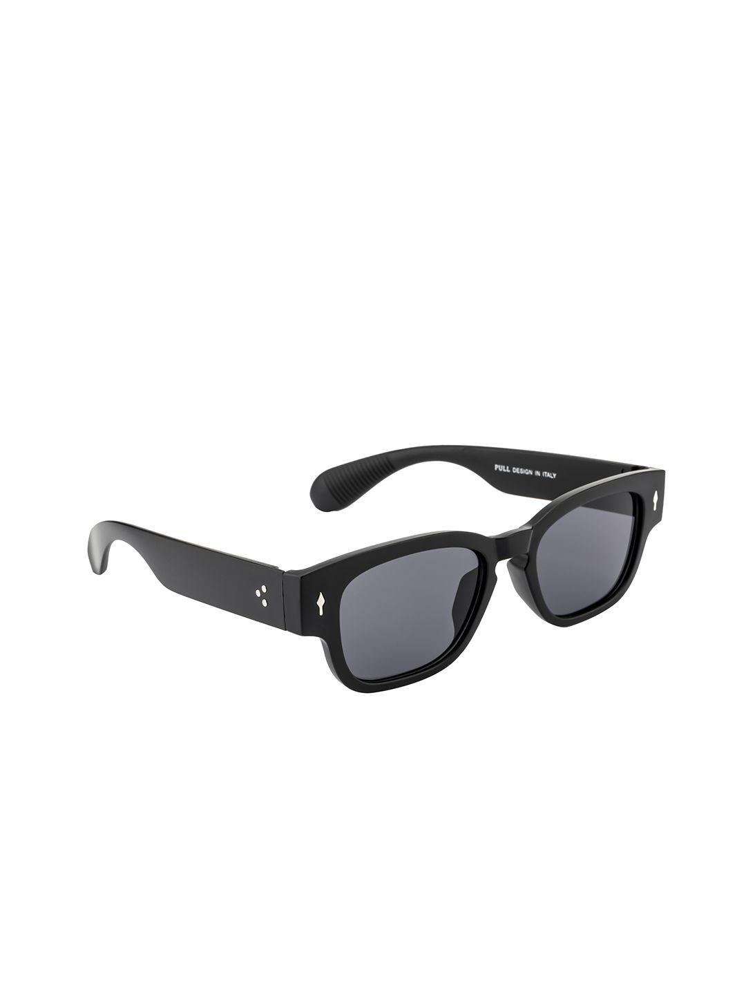 wrogn unisex rectangle sunglasses with uv protected lens-wr-p9676