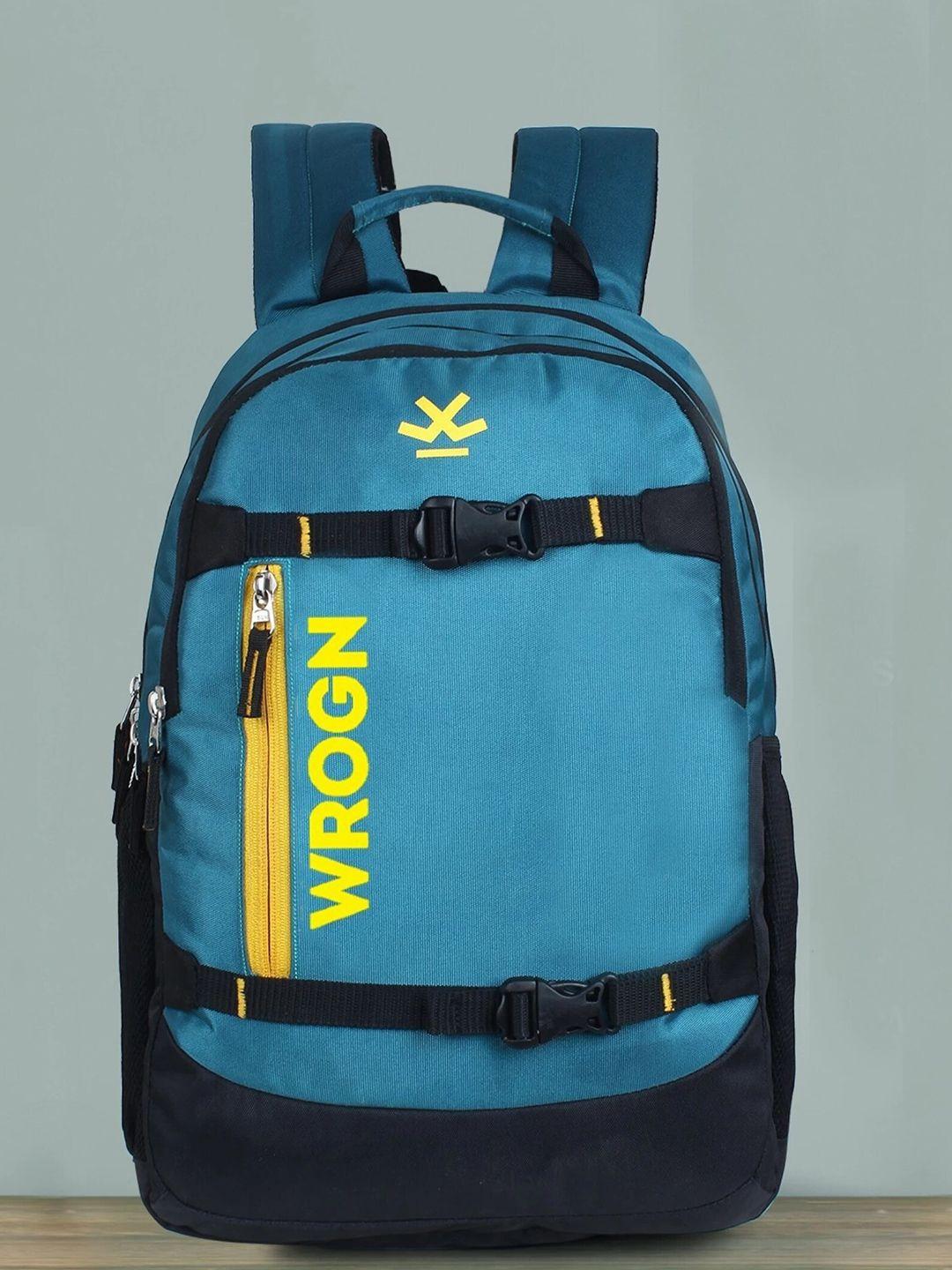 wrogn water resistant brand logo backpack with shoe pocket