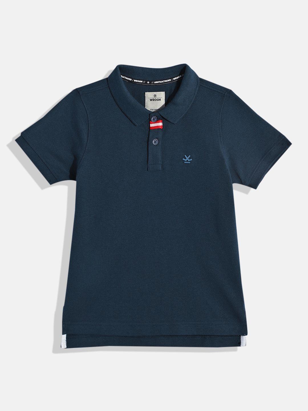 wrogn youth boys polo collar t-shirt