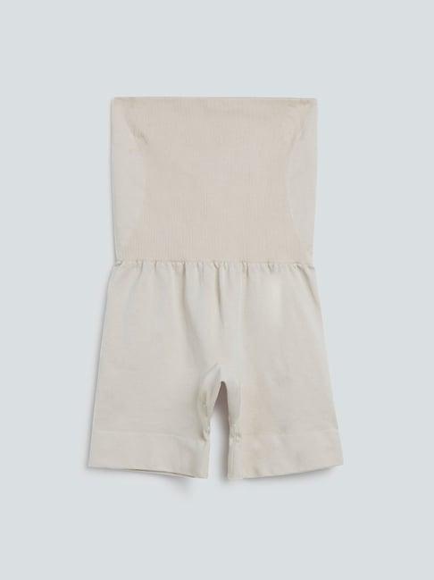 wunderlove by westside beige seam-free shaping shorts