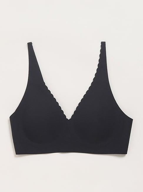 wunderlove by westside black plunge bra