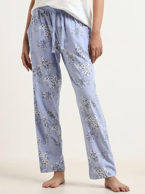 wunderlove by westside blue floral pyjamas