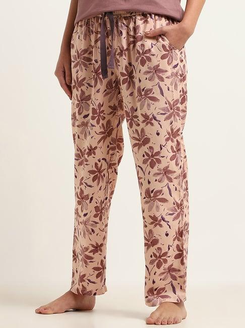 wunderlove by westside brown floral pyjamas