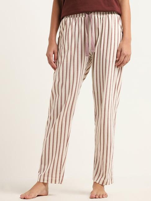 wunderlove by westside ivory striped pyjamas