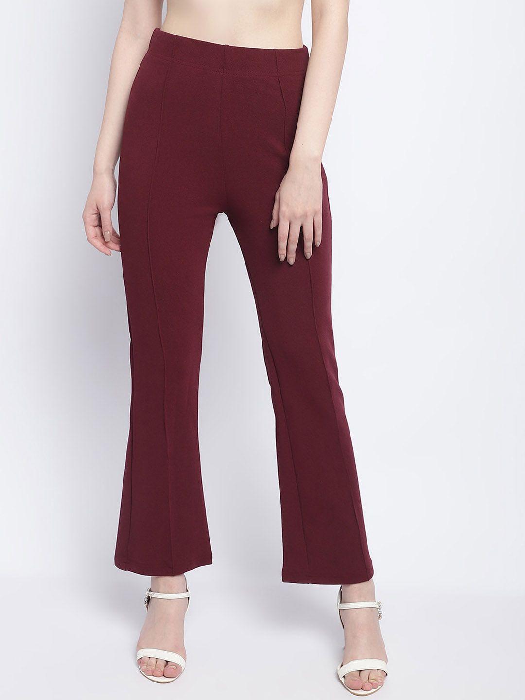 wuxi women relaxed straight leg straight fit bootcut trousers