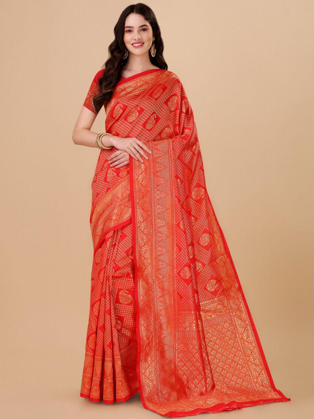 wuxi ethnic motifs woven design zari pure silk banarasi saree