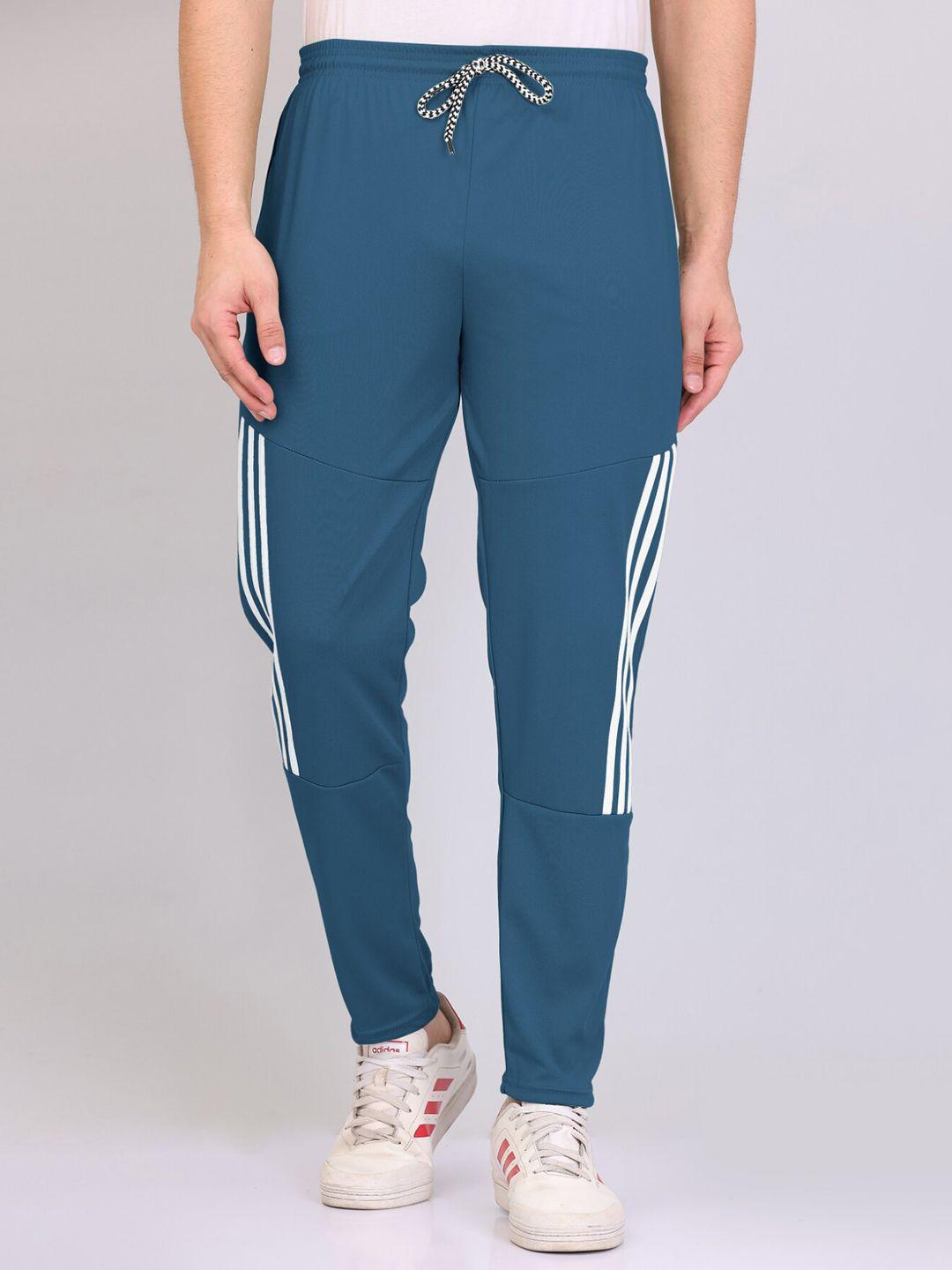 wuxi men striped straight fit sports track pants