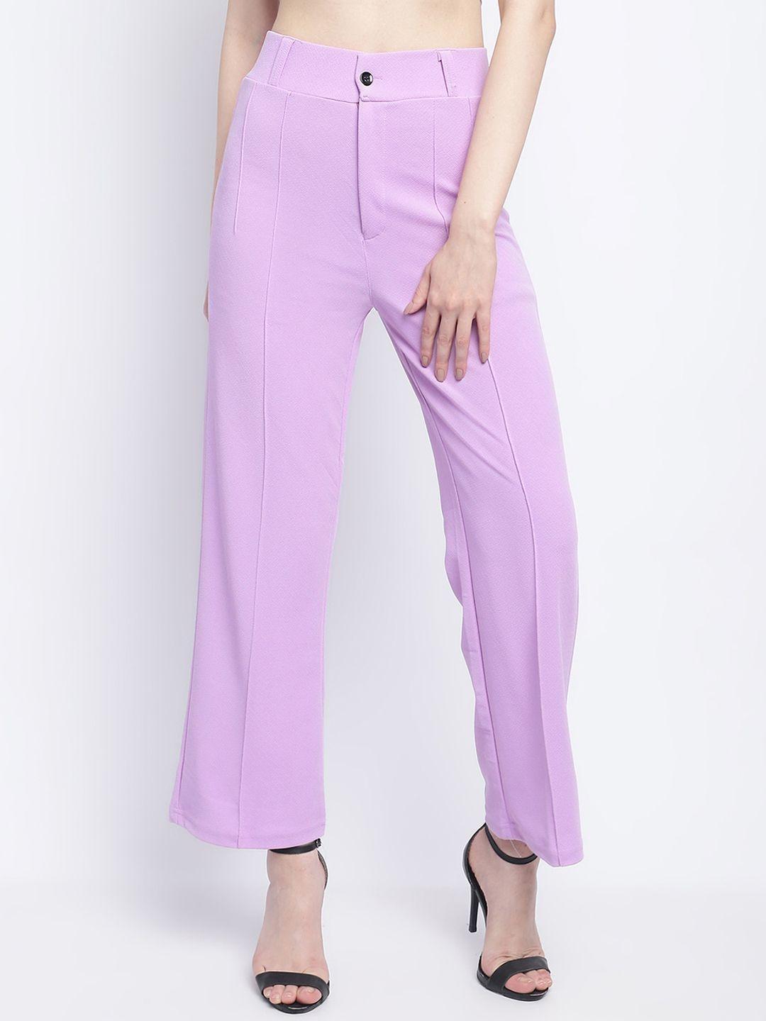 wuxi women relaxed straight leg straight fit parallel trousers