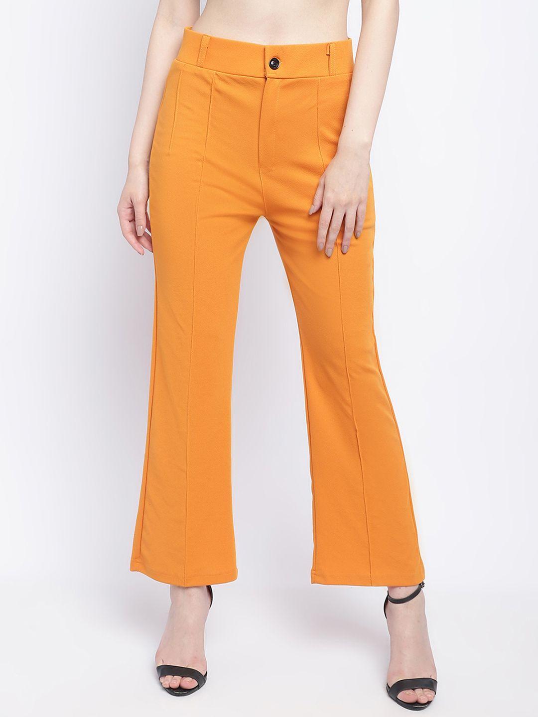 wuxi women relaxed straight leg straight fit pleated trousers